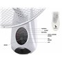 Beper P206VEN600 Wall Fan - Ventilateur mural avec télécommande et minuterie jusqu'à 7,5 heures, Blanc