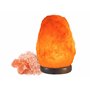 BEPER P201UTP100 Lampe de Sel de l'Himalaya Naturelle - Unique Faite à la Main avec Base en Bois Rose