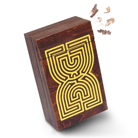 Logica Jeux Art. Coffret Labyrinthe - Casse-Tête en Bois - Coffret Secret - Difficultè 5/6 Incroyable - Collection Leonardo da V