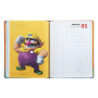 Franco Cosimo Panini Super Mario - Agenda scolaire officiel Super Mario, 12 mois, idéal pour l'école primaire, avec couverture r