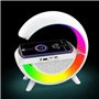 AntDau71 - Haut-parleur Bluetooth Lampe De Table Lumière Led 7 Couleurs. Chargeur Sans Fil Audio Lampe En Forme De G. Boîtier Bl