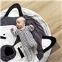KIKOM Tapis Ramper bébé Tapis de jeu Animaux Coton Rond Tapis Pour Filles Garçons Eveil Enfants Decoration Chambre 90cm (Renard)