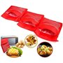 3 PCS Pomme de Terre Poche à Micro-ondes Pomme de Terre Express Pouch Pommes à l'Anglaise Lavable et Réutilisable Le Chauffage n