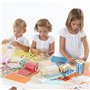 APLI Kids 19452 - Gommettes "cœur" de la collection Nordik - 6 feuilles de gommettes en forme de cœur aux couleurs nordiques - T