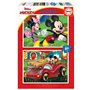 Educa - Mickey Mouse Fun House. Ensemble 2 Puzzles pour Enfants de 20 pièces. Puzzle pour Enfants Mickey avec de Grandes pièces