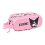 Trousse Fourre-Tout Double Kuromi Rose 21 x 8 x 6 cm