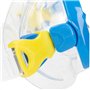 AKTIVE Tuba et Palmes Colorbaby Aqua Sport pour Enfants, Masque à Gouttes, Ajustement Facile, sans Latex, Palmes Réglables 27-31