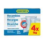 Lot de 4 Recharges Anti-humidité pour Déshumidificateurs - Idéales pour Placards