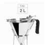 Lacor 67150 Entonnoir doseur en acier inoxydable 18/10 avec système de levier pour un débit réglable, 2'00 L, Argent