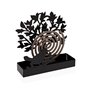 Support pour spirales anti-moustiques Versa Noir Métal 5 x 17 x 17 cm Arbre