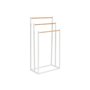 Porte Serviettes sur Pied Home ESPRIT Blanc Naturel Métal Bambou 45 x 22 x 85 cm