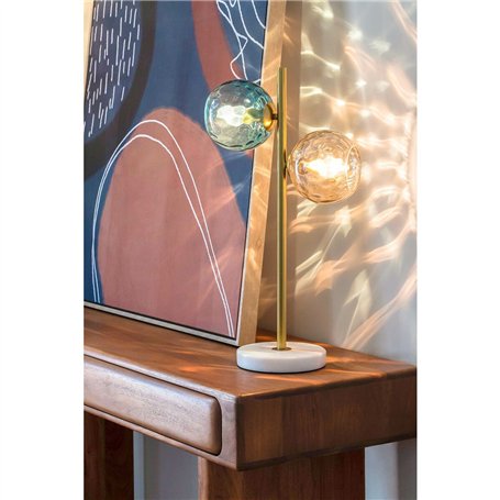 Lampe de bureau Home ESPRIT Argenté 40 W 220 V