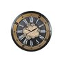 Horloge Murale Home ESPRIT Noir Doré Fer 80 X 8