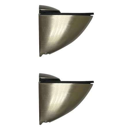 FontBrico A-1867051 Support d'étagères en bois ou en verre | Support d'étagère réglable | Pour objets de maximum 30 kg | Épaisse