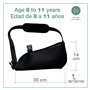 Ortones - Écharpe Sling Ajustable Enfant Attelle Bras et Épaule - Immobilisateur Bilatéral Taille Universelle – Noir