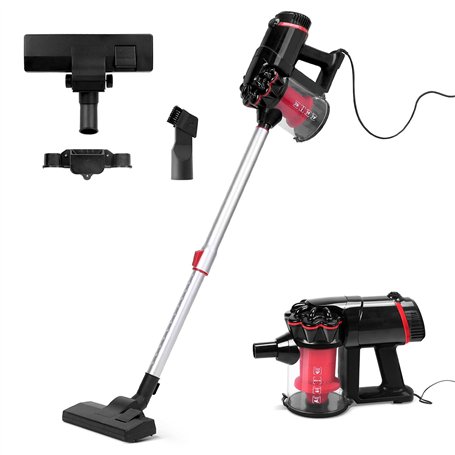 Aigostar Aspirateur Filaire 16KPA Haute Puissance -Bac à Poussière Transparent 1L