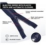 DOJA Barcelona | Fermeture Eclair 60 cm Bleu Marine | Pack 10 Fermeture Eclair Séparable #5 | Curseur Automatique | Dent en Plas