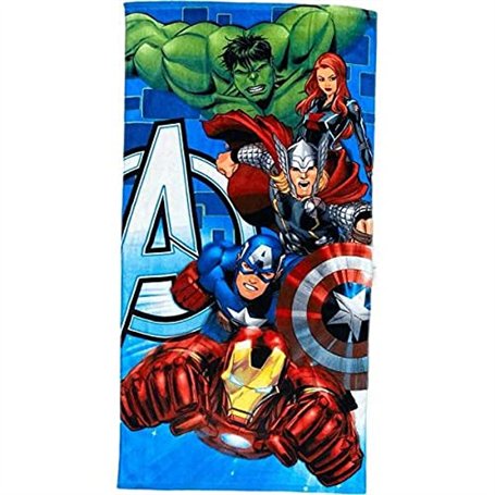 Drap de Plage ou Drap de Bain Avengers Marvel en Coton