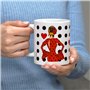 IllustrArte Tasse de 350 ml - Tasse en céramique avec motif danseuse de flamenco - Cadeau pour les amoureux du bal - Marie rouge