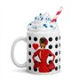 IllustrArte Tasse de 350 ml - Tasse en céramique avec motif danseuse de flamenco - Cadeau pour les amoureux du bal - Marie rouge