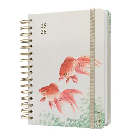 Kokonote - Agenda Journalier 2025 2026 Japanese Art | Agenda Scolaire 2024 2025 Lycée