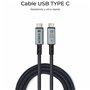 Câble USB-C vers USB-C Subblim SUBCAB-C24010 1,5 m Noir