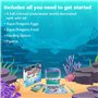 Aqua Dragons Underwater World Compact Kit Educational STEM Toy,Aquarium Set,Grow Easy Pet for Kids Comprend un réservoir,de la n