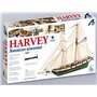 Artesanía Latina - Maquette de Bateau en Bois - Goélette Américaine Harvey - Modèle 22416, Echelle 1:60 - Maquettes à Assembler 