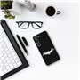Personalaizer Coque pour Samsung Galaxy S24 - Coque en Silicone TPU Souple Transparente - Motif Batman Logo Blanc