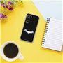 Personalaizer Coque pour Samsung Galaxy S24 - Coque en Silicone TPU Souple Transparente - Motif Batman Logo Blanc