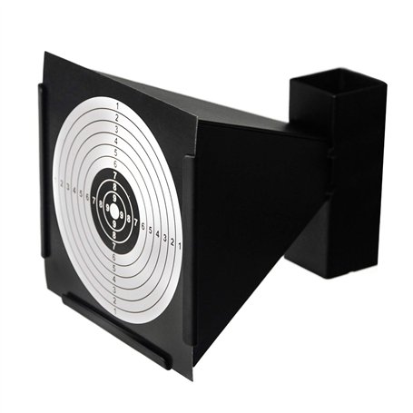 GUGULUZA Porte Cible Conique 14x14 cm Supports de Cible Metallique Noir
