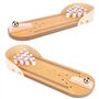 VBESTLIFE Bowling Toy Set, Table Mini Bowling Game Set Décoration de Bureau en Bois Jouets pour Enfants