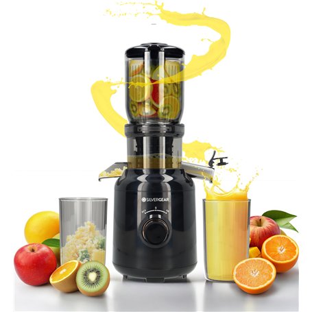 Silvergear® Extracteur de Jus | pour presse-fruits et légumes | centrifugeuse Moteur puissant à 60 tours/minute | Juicer 250 W |