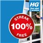 HG Nettoyant pour vitres et miroirs, nettoyant pour vitres sans traces, élimine efficacement la graisse et la saleté des fenêtre