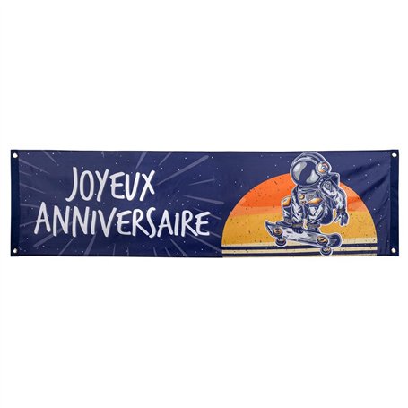 Boland 50526 - Bannière espace Joyeux Anniversaire en polyester