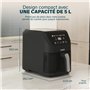 Princess Slim Airfryer 5,5 L - 1500 W - silencieux (55 db) - Slim - Sans huile - 8 programmes de cuisson - Thermostat réglables 