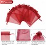 100 pièces Sachet Organza, 9x12 cm Sac en Organza Gift Bags, Sachet Bonbon Sac à Bijoux Sac de Rangement Pochette Cadeau Sac Cad