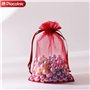 100 pièces Sachet Organza, 9x12 cm Sac en Organza Gift Bags, Sachet Bonbon Sac à Bijoux Sac de Rangement Pochette Cadeau Sac Cad