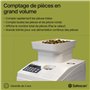 Safescan 1550 compteuse de pièces qui compte rapidement les pièces triées - Compteuse d'argent pour le comptage de pièces à gran