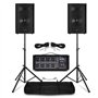 VONYX Pack Sono Complet - Système de Sonorisation 800W avec Table de Mixage 8 Canaux
