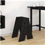 Sgabelli 2 pz Nero 40x40x60 cm in Legno Massello di Pino