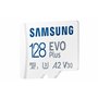 Samsung Carte mémoire microSD Evo Plus 128 Go SDXC U3 Classe 10 A2 130 Mo/s avec Adaptateur Version 2021 (MB-MC128KA/EU)