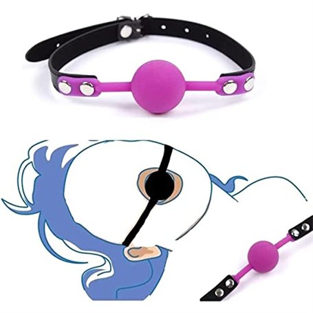 MIVES Boule de Ceinture en Silicone Noir de qualité médicale (1 pièce)