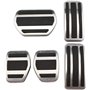 Plaquettes de pédales de voiture en acier inoxydable adaptées for Peugeot 207 301 307 208 2008 308 408 CC adaptées aux pièces Ci