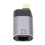 Adaptateur 10/100/1000Mbps USB-C Mâle vers RJ45 Femelle