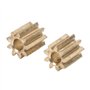 Engrenage à Pignon Aramox, 2 Pièces de Remplacement en Laiton pour Engrenage à Pignon Moteur pour Module Duplo Intelli Lok 0.4 9