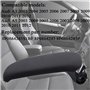 MangWany Couvercle d'accoudoir de console centrale pour A3 8P 03-13 8P0864245P Noir Tissu
