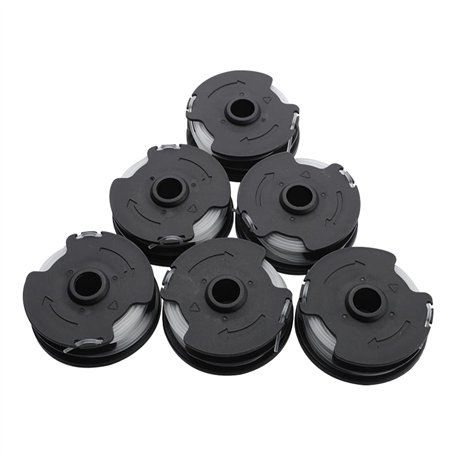 Konuooer Lot de 6 bobines de fil de rechange pour coupe-bordures LIDL Parkside PRTA 20-Li A1 / B2 / C3 Accessoires pour coupe-bo