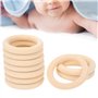 10 Pièces Anneau de Dentition en Bois 65mm Bébé Anneaux de Dentition en Bois Bricolage Anneau de Dentition en érable Bébé Dentit