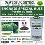 Engrais Spécial Buis 500 g - SoluControl - Formulation haute qualité Organo-Minerale - Idéal après attaque de la chenille de la